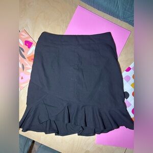 Forever 21 Black Asymmetrical Ruffle Skirt